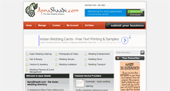 Desktop Screenshot of apnashaadi.com